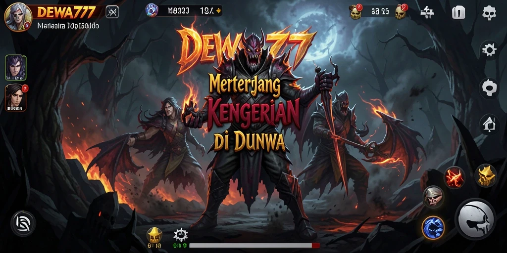 Tampilan gameplay DEWA777 yang menakutkan dan mencekam.