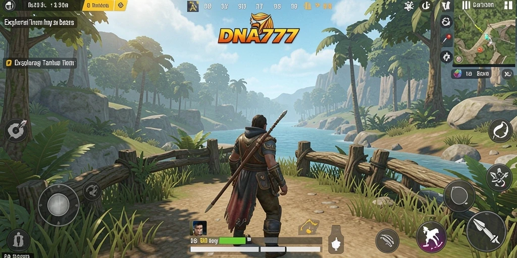 Tampilan gameplay <strong>DNA777</strong> di dunia terbuka yang mengesankan.