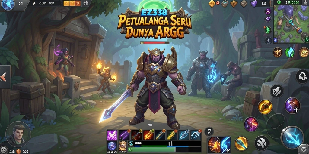 Screenshot menampilkan aksi seru dalam pertarungan ARPG di EZ338.