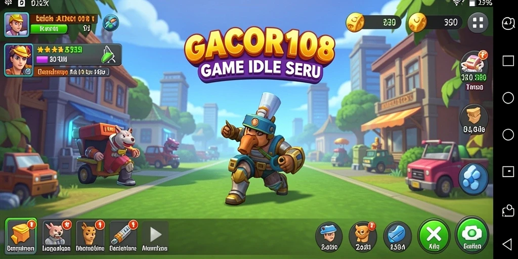 Tampilan gameplay mengasyikkan GACOR108 yang penuh warna.
