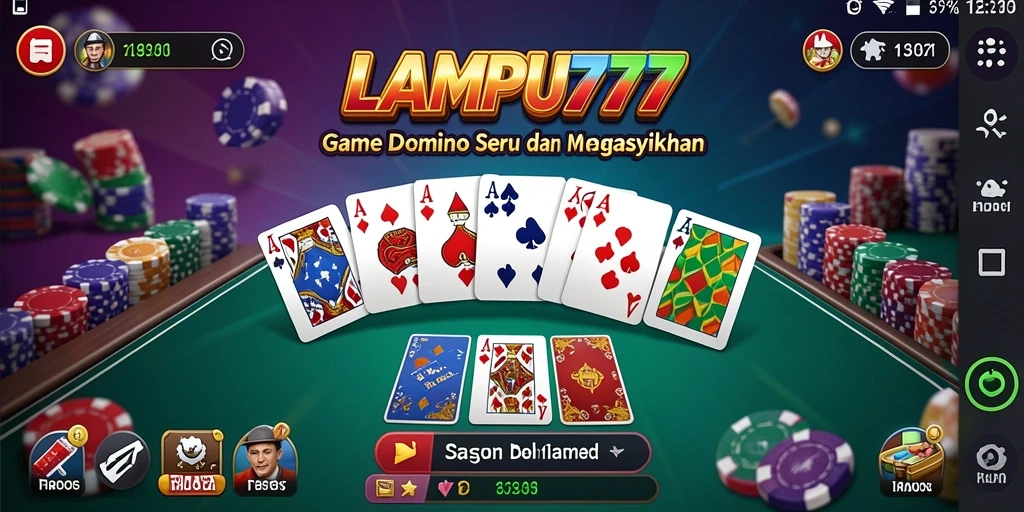 Tampilan gameplay menarik dari LAMPU777 dengan desain yang colorful.