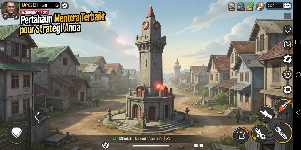 Tampilan screenshot dari aksi pertahanan menara yang mendebarkan.