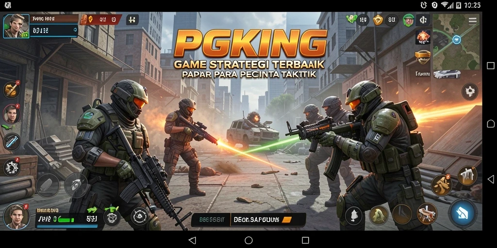 Tampilan gameplay strategi PGKING yang mendebarkan.