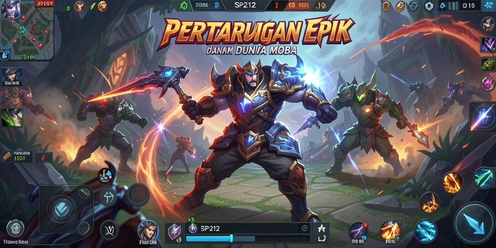 Pertarungan seru dalam gameplay SP212 yang intens.